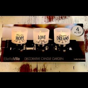 Home decor candle holder set